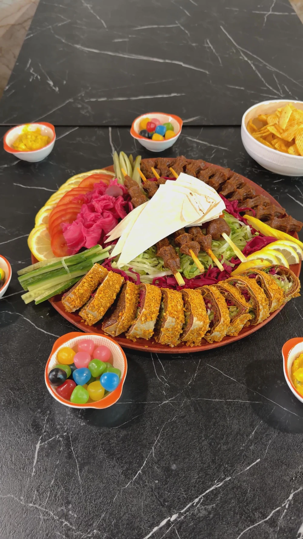 Een gerecht uit de productie voor Hanzade.